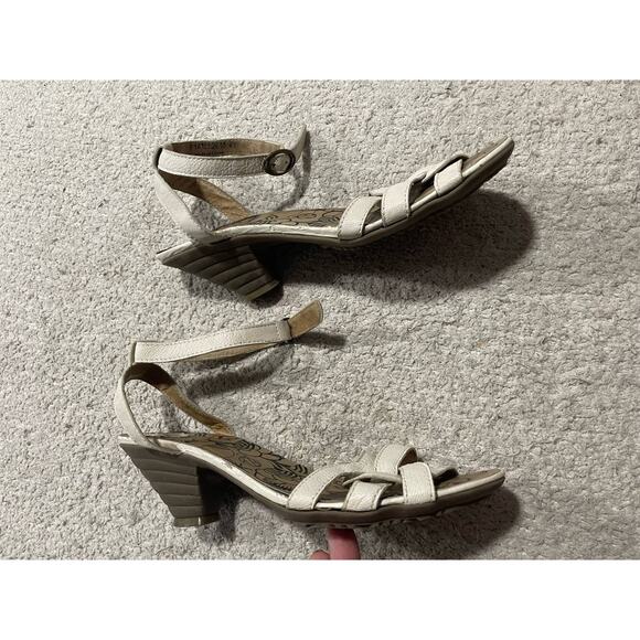 Fly London Sandals Ankle Strap Women's Size EU 41 US 10-10.5 White P141552015 - Picture 6 of 12